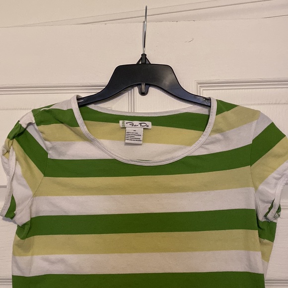 Women’s Green Striped Shirt - Picture 2 of 5
